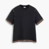 Kurzarm-T-Shirt mit Nahtdetails Kurzarm-T-Shirt mit Nahtdetails
