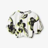 Kurze Bluse mit Blumenmuster Kurze Bluse mit Blumenmuster