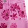 Kurzer Jeansrock mit Blumenmuster
