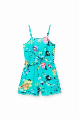 Kurzer Playsuit mit Trägern