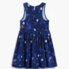 Kurzes, ausgestelltes Blumenkleid Kurzes, ausgestelltes Blumenkleid