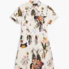 Kurzes Collage-Kleid