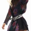 Kurzes Kleid aus Tüll mit Pixelprint