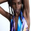 Kurzes Kleid „Flower Water“