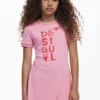 Kurzes Kleid mit Logo Kurzes Kleid mit Logo