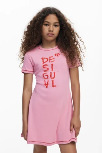 Kurzes Kleid mit Logo