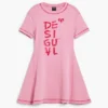 Kurzes Kleid mit Logo Kurzes Kleid mit Logo