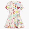 Kurzes Kleid mit Schriftzug Kurzes Kleid mit Schriftzug