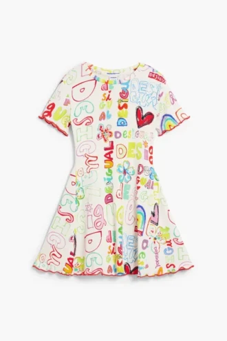 Kurzes Kleid mit Schriftzug