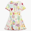 Kurzes Kleid mit Schriftzug Kurzes Kleid mit Schriftzug