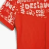 Kurzes Kleid mit Schriftzug Kurzes Kleid mit Schriftzug