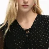 Kurzes Plumetis-Kleid