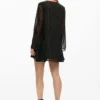 Kurzes Plumetis-Kleid