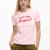 Kurzärmeliges Strick-T-Shirt