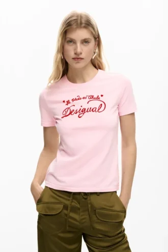 Kurzärmeliges Strick-T-Shirt