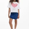 Kurzärmeliges T-Shirt mit Herz Kurzärmeliges T-Shirt mit Herz