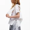 Kurzärmeliges T-Shirt mit Karomuster Kurzärmeliges T-Shirt mit Karomuster