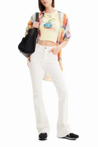 Lange Flare-Jeans