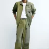 Lange Hose im Military-Stil