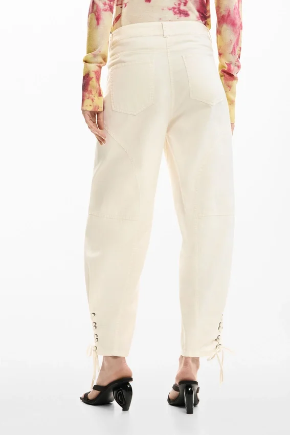Lange Hose mit Bindegürtel Lange Hose mit Bindegürtel