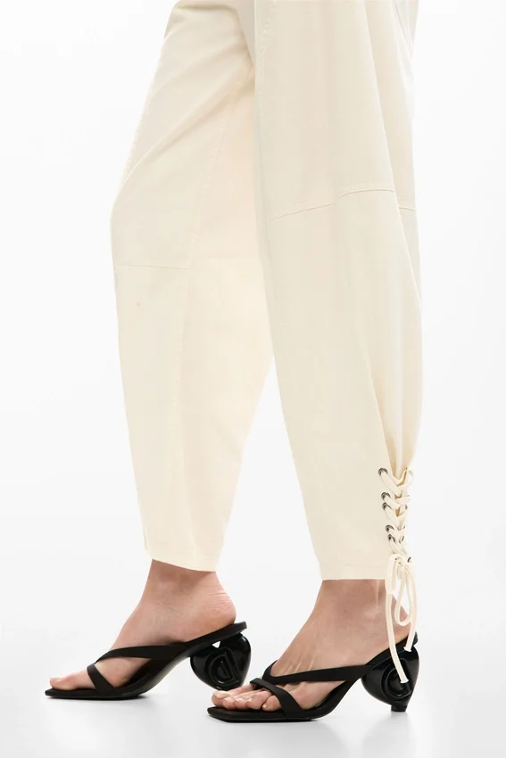 Lange Hose mit Bindegürtel Lange Hose mit Bindegürtel