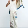 Lange Hose mit Blumenmuster Lange Hose mit Blumenmuster