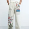 Lange Hose mit Blumenmuster Lange Hose mit Blumenmuster