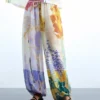 Lange Hose mit Blumenprint
