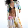 Lange Hose mit Blumenprint
