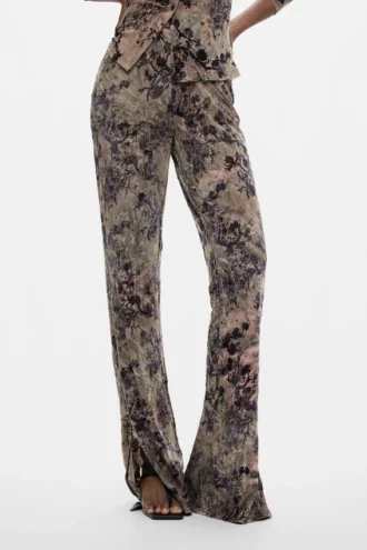 Lange Hose mit Flockdruck