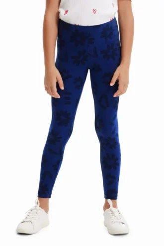 Lange Leggings mit Blumenmuster