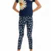 Lange Leggings mit Blumenmuster Lange Leggings mit Blumenmuster