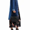 Lange, wattierte Jeansjacke Lange, wattierte Jeansjacke