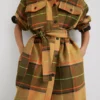 Langer Tartan-Mäntel