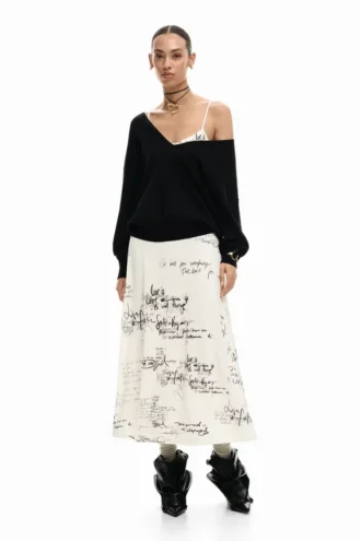 Langes Kombekleid