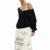 Langes Kombekleid