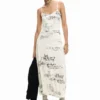 Langes Kombekleid