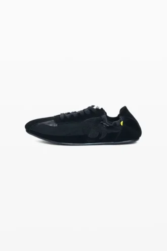 Leder-Sneaker mit Logo