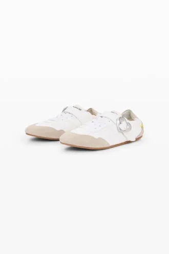 Leder-Sneaker mit Schnalle