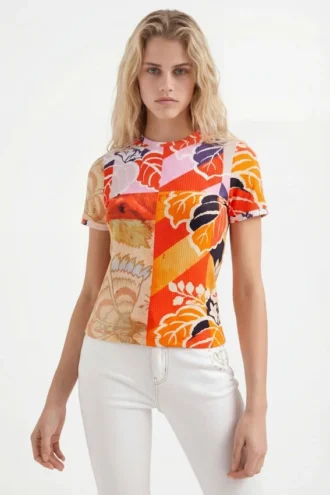 M. Christian Lacroix geripptes T-Shirt