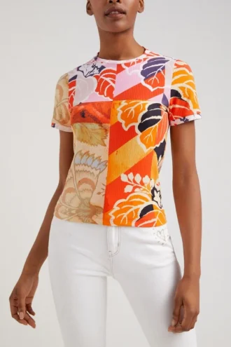 M. Christian Lacroix geripptes T-Shirt