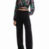 M. Christian Lacroix Kurze Bluse mit Blumenmuster M. Christian Lacroix Kurze Bluse mit Blumenmuster