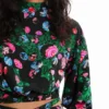 M. Christian Lacroix Kurze Bluse mit Blumenmuster M. Christian Lacroix Kurze Bluse mit Blumenmuster