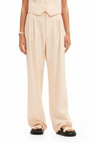 Maßgeschneiderte Hose mit Blumenmuster