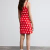 Mehrfarbig bedrucktes Kleid