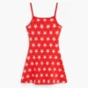 Mehrfarbig bedrucktes Kleid