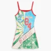 Mehrfarbig bedrucktes Kleid