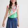 Mehrfarbig bedrucktes T-Shirt Mehrfarbig bedrucktes T-Shirt