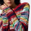 Mehrfarbiger melierter Pullover Mehrfarbiger melierter Pullover