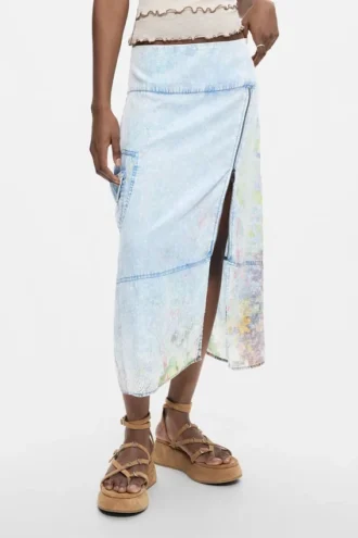 Midi-Jeans-Röcke